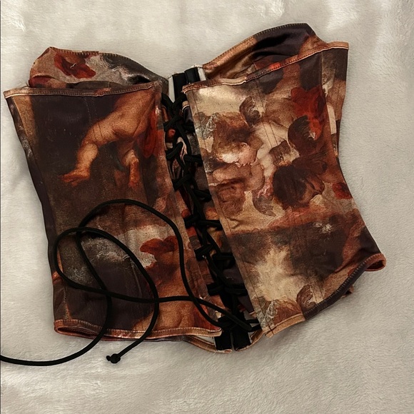 Brown Corset Top - Picture 2 of 3